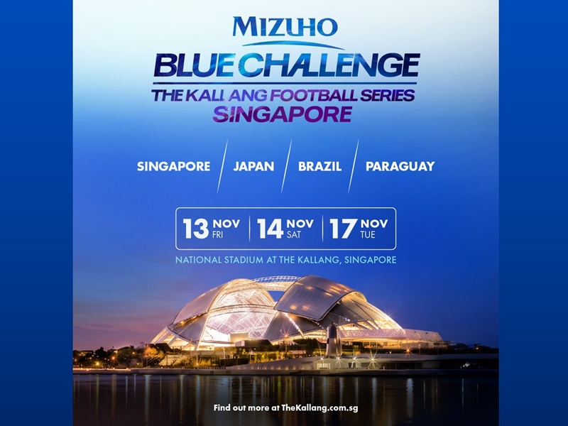 【１１月１４日】MIZUHO BLUE CHALLENGE THE KALLANG FOOTBALL SERIES SINGAPORE（日本代表vsブラジル代表戦）観戦チケット X JTBホテル宿泊パッケージ