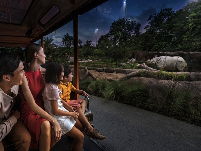 【ナイトサファリ 】優先乗車付マルチランゲージ（日本語ガイダンス）トラム確約＋アニマルショー（JTB座席指定）鑑賞＜往復送迎付／夕食付＞＜往復送迎付／夕食なし＞