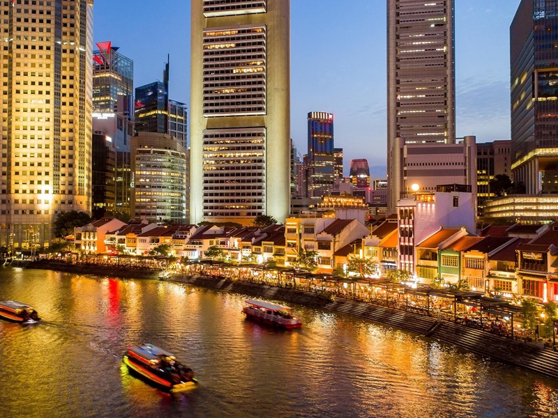 シンガポール  シンガポールリバー周辺の写真