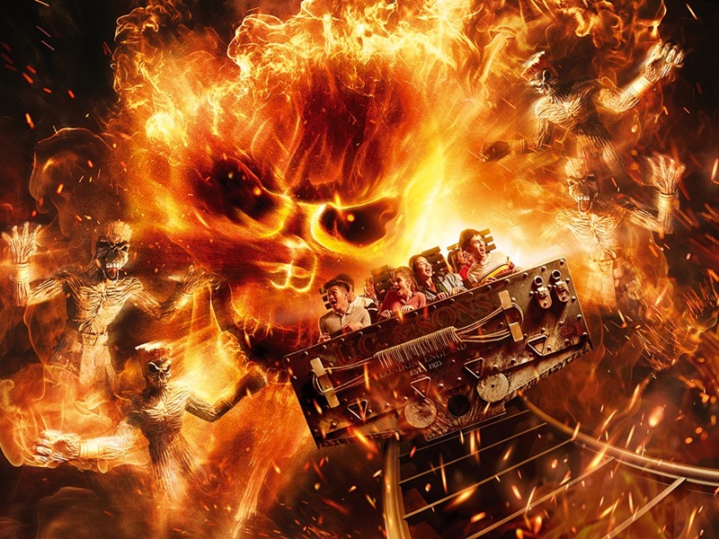 ユニバーサル・スタジオ・シンガポールでスリルを味わう