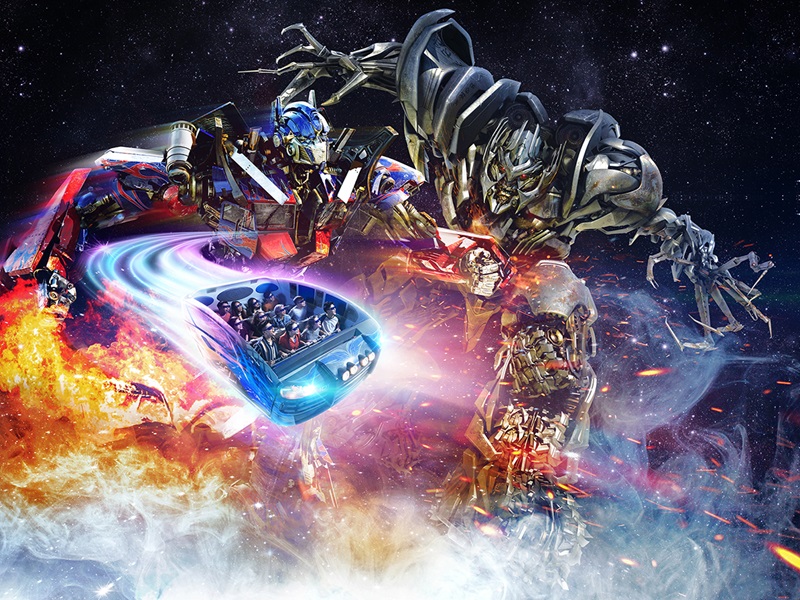 ユニバーサル・スタジオ・シンガポールでスリルを味わう