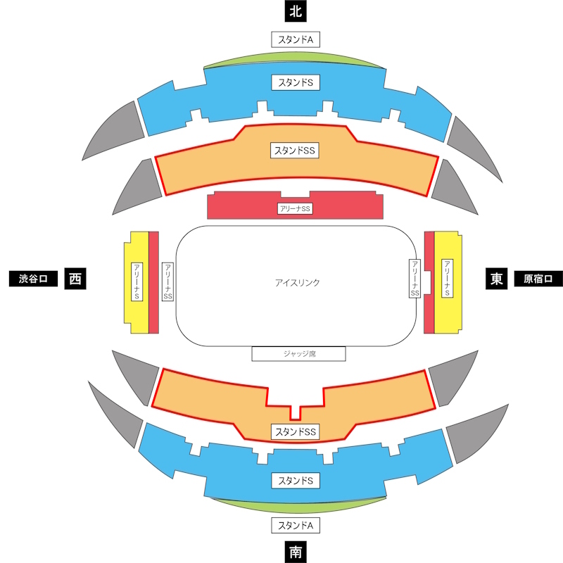 >観戦席＜スタンドSS席＞