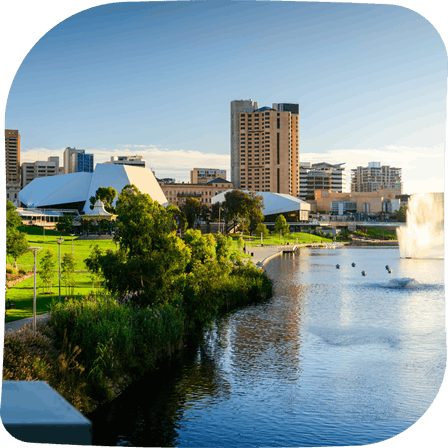 RWC 2027開催都市アデレードの街並み