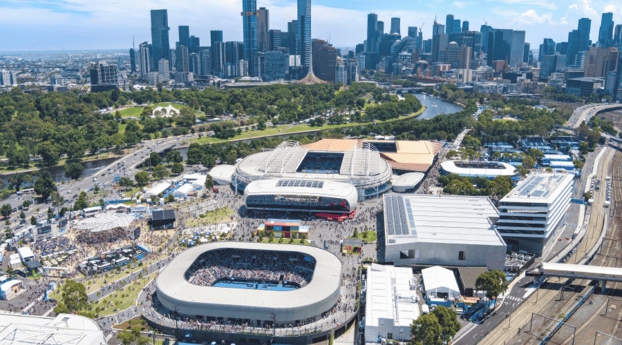 全豪オープン会場全景