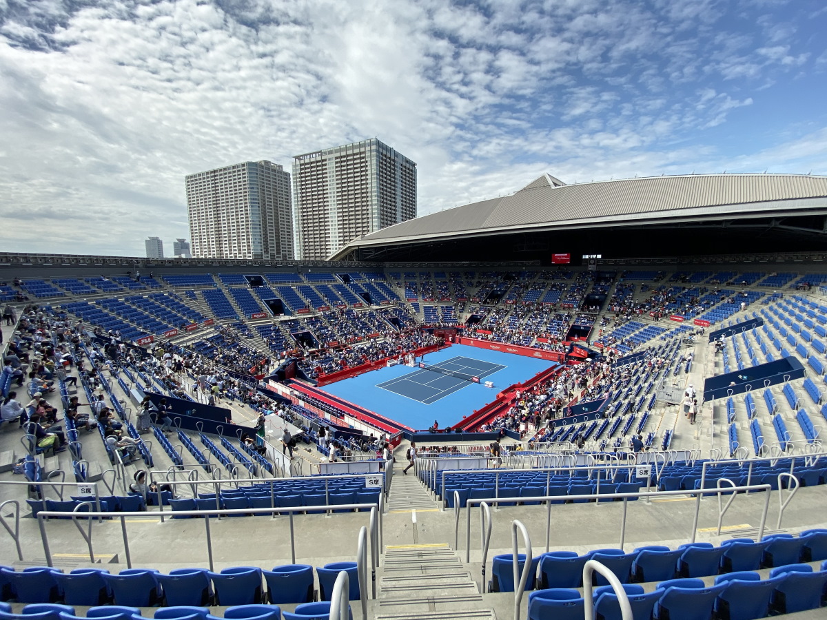 改修された有明テニスの森のこけら落とし Rakuten Japan Open Tennis Championships 19 9 28 観戦レポート Jtbスポーツブログ Yell