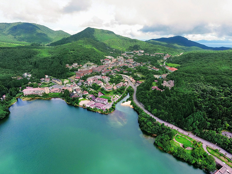 雲仙温泉（空撮）
